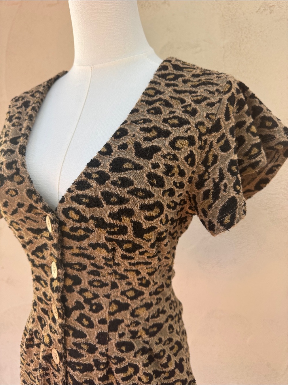 Free People Phoenix Romper Leopard Print Size XS - Picture 9 of 15